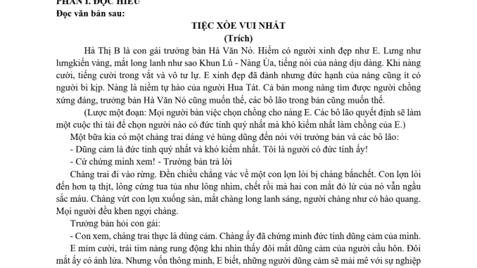 Đề thi thử tốt nghiệp THPT 2025 Ngữ Văn Yên Bái