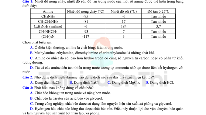 đề thi thử thpt môn hóa chuyên Lê Quý Đôn BRVT