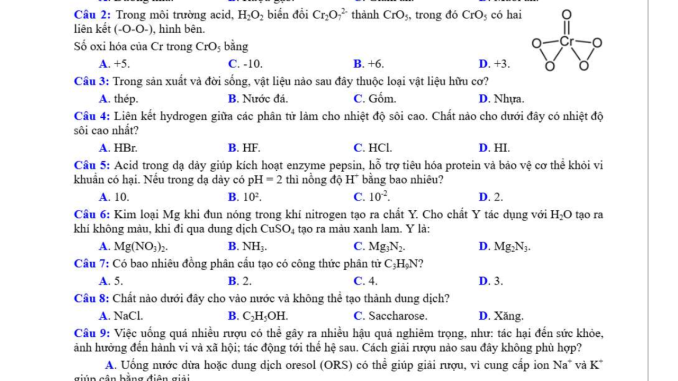 đề thi thử thpt môn hóa chuyên Lê quý đôn đà nẵng