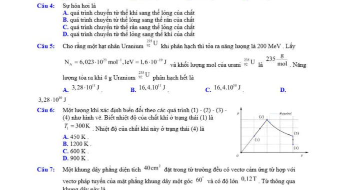 đề thi thử thpt môn lí chuyên khtn hà nội