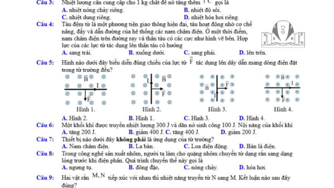 đề thi thử thpt môn lí liên trường nghệ an