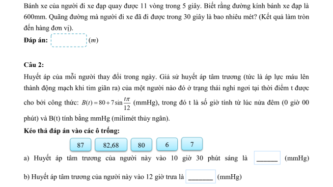 Đề số 9 ĐGTD ĐHBK Hà Nội