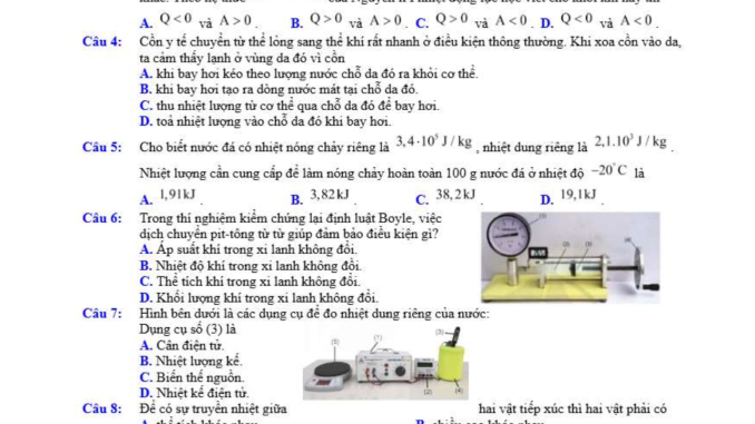 đề thi thử thpt môn lí sở bắc giang
