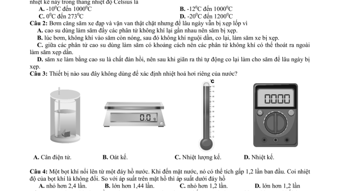 đề thi thử thpt môn lí sở ninh bình